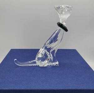 Swarovski Crystal The Cat with Green Collar